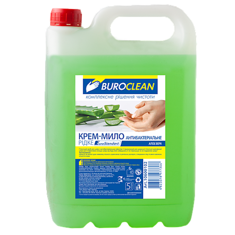 Мило рідке BuroClean (4823076977366) з антибактеріальним ефектом, 5 л